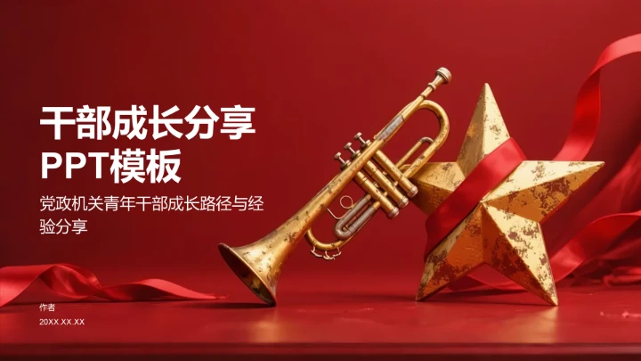 干部成长分享PPT模板