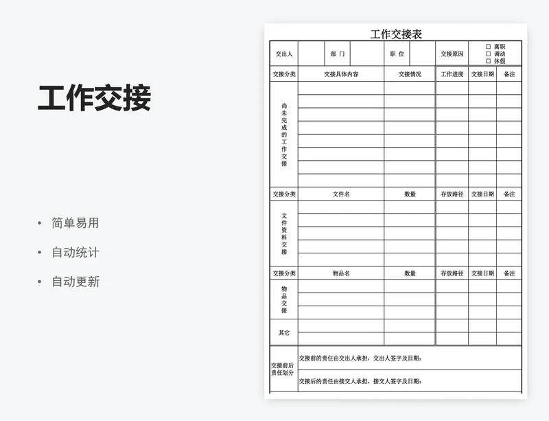 工作交接