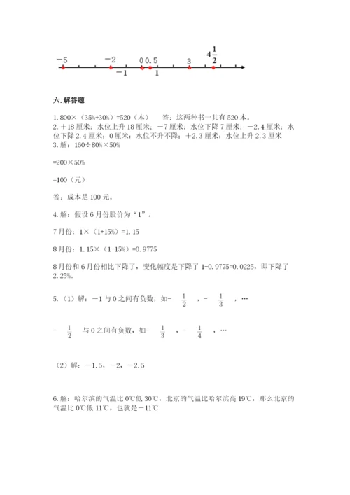 六年级下册数学期末测试卷及答案（易错题）.docx