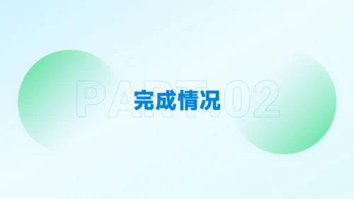蓝绿轻盈年终总结商务模板