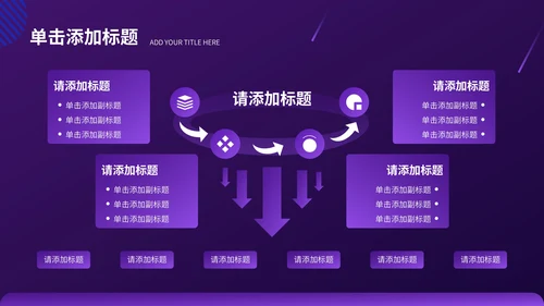 紫色科技风数码科技行业PPT模板