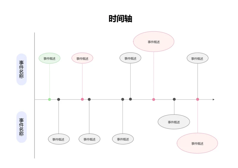 多色简约时间轴