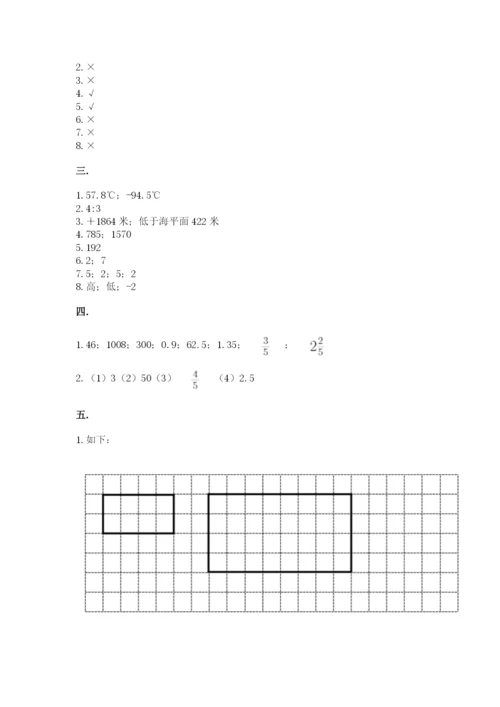 北师大版六年级数学下学期期末测试题附完整答案【名师系列】.docx