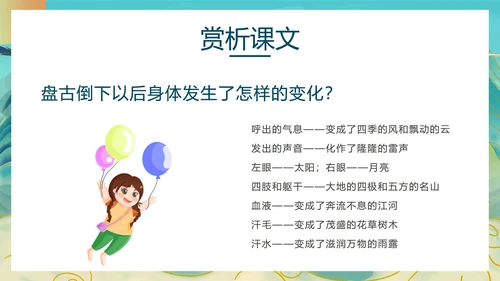 语文《盘古开天地》教学课件PPT模板
