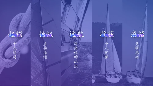 扬帆起航蜕变成长通用PPT模板