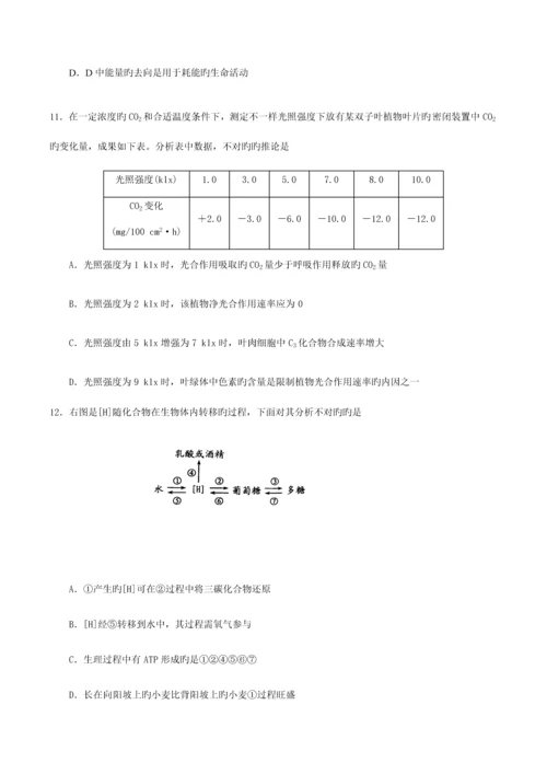 2023年全国中学生生物学竞赛湖南省初赛试题.docx