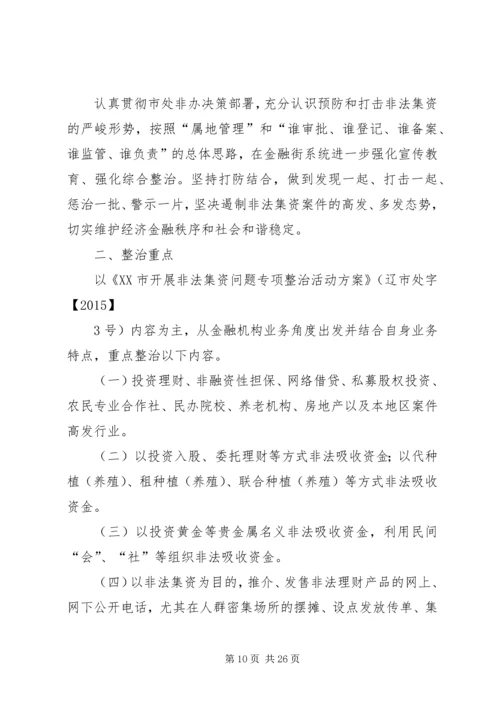 风石堰镇开展非法集资问题专项整治活动工作方案.docx