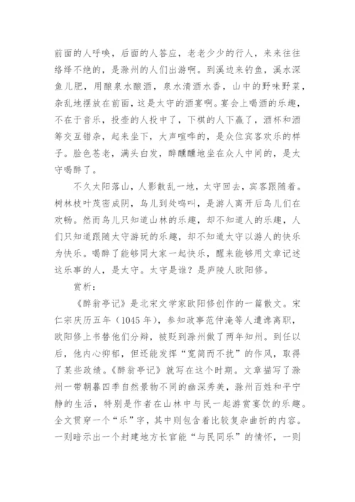 醉翁亭记原文及译文.docx