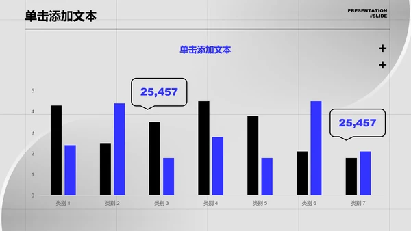 黑蓝色简约工作总结PPT演示模板