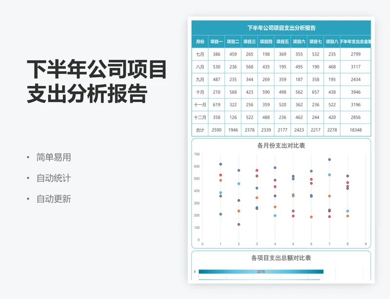 下半年公司项目支出分析报告