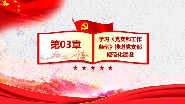 中国共产党支部工作条例学习解读党课PPT