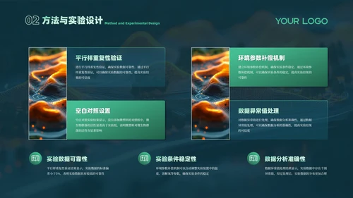 绿色课题研究毕业答辩PPT模板