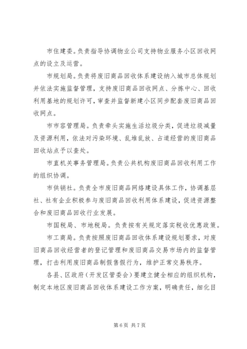 全市废旧商品回收意见.docx