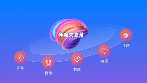 炫酷科技3D风年终总结汇报