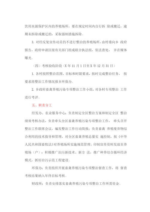 畜禽养殖污染专项整治工作方案.docx