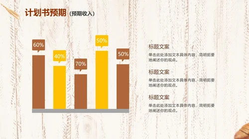 实景简约烘焙行业项目计划书PPT模板