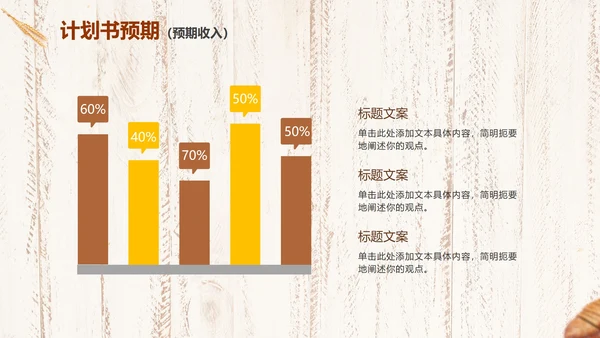 实景简约烘焙行业项目计划书PPT模板