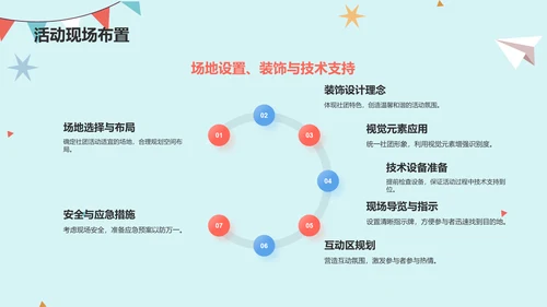 蓝色插画大学社团招新活动策划PPT模板