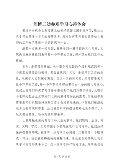 淄博三幼参观学习心得体会.docx