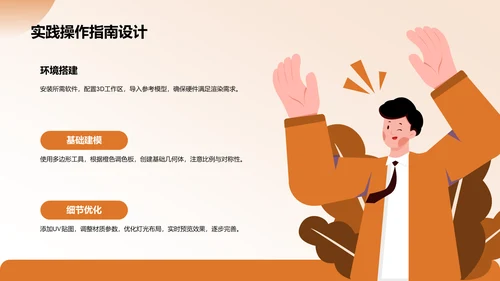 橙色3D风专业培训素材集PPT