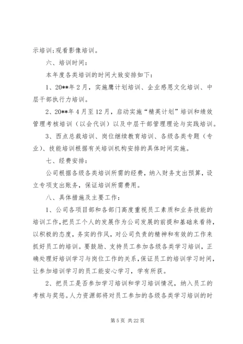 某建筑公司培训计划方案.docx