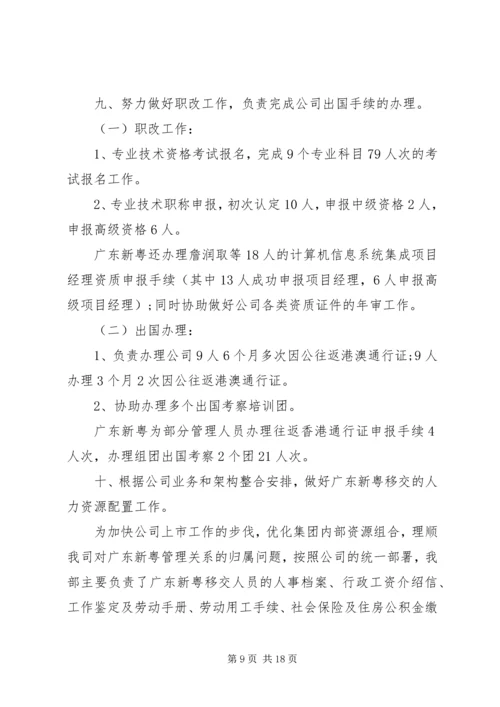 人力资源年终总结心得.docx