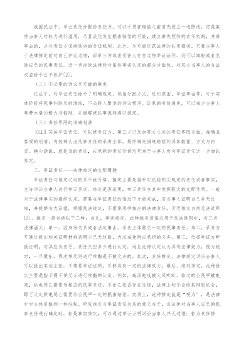 我国民法中的举证责任分析.docx