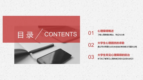 大学生心理障碍求助与防治通用PPT模板