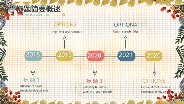 小清新工作总结汇报动态PPT模板