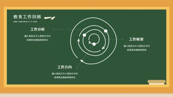 卡通黑板学校教师课件通用PPT模板