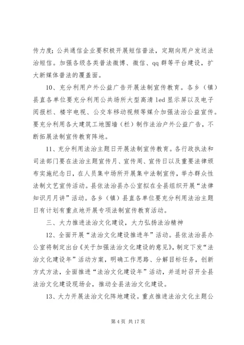 全县普法依法治理工作要点3篇.docx