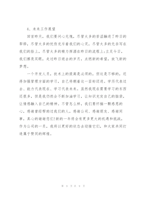 软件公司工作个人年度总结.docx