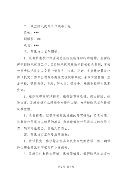 总务处防汛工作计划.docx