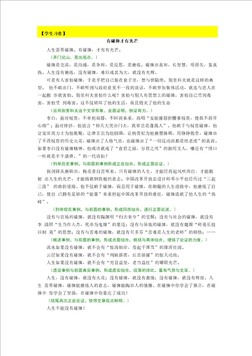 议论文素材运用技法