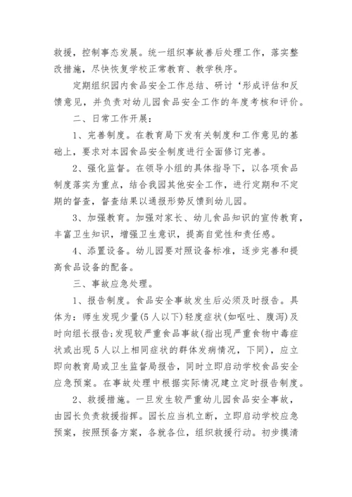 幼儿园食品安全应急预案.docx
