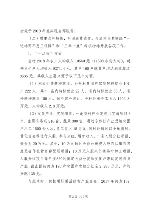 台辰村脱贫攻坚工作情况汇报.docx