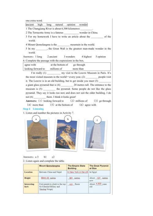 【轻松备课】外研版初中英语九年级上Module 1 Unit 3教学详案