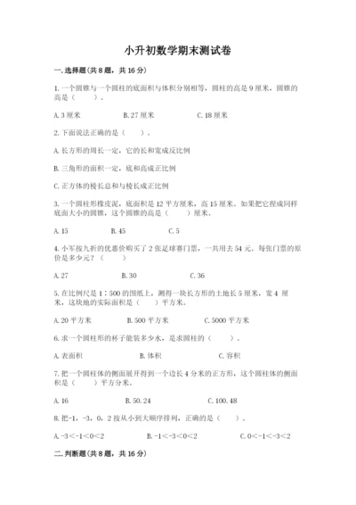 小升初数学期末测试卷重点.docx