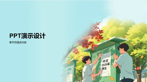 迎新班会流程安排汇报PPT模板