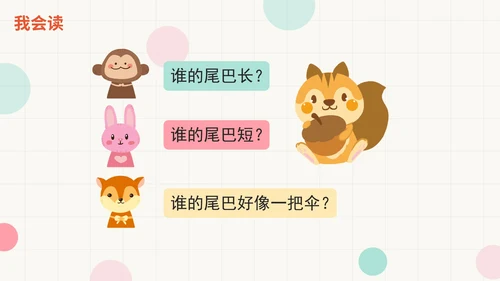 部编版语文一年级上册第六课《比尾巴》课件