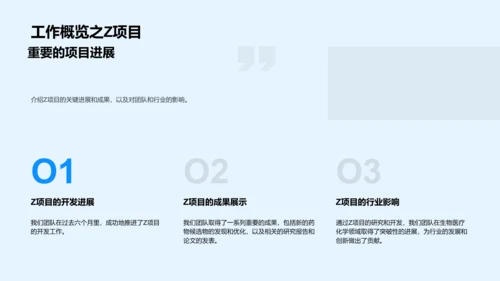年中生物医疗化学汇报PPT模板