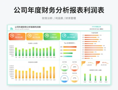 公司年度财务分析报表利润表