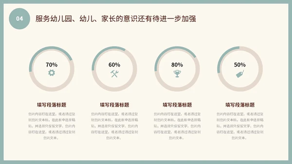 小清新花草蝴蝶幼儿园年终工作总结述职报告计划PPT年终总结