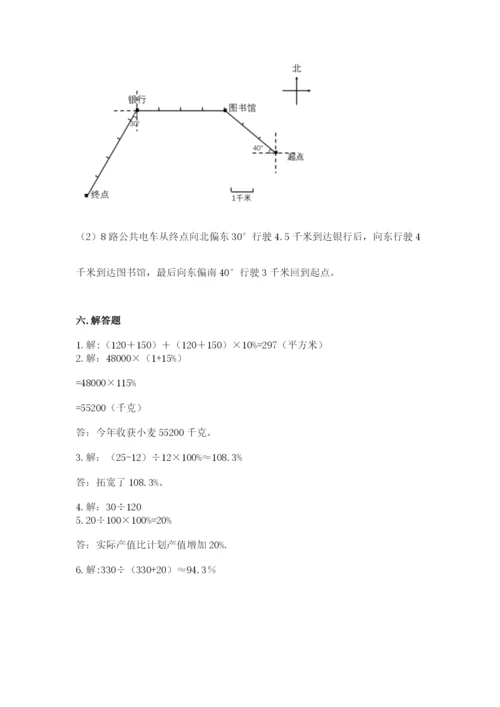 小学六年级数学上册期末卷带答案（预热题）.docx