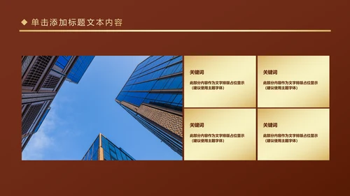 金色房地产行业营销策划销售工作汇报PPT模板