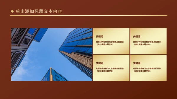 金色房地产行业营销策划销售工作汇报PPT模板