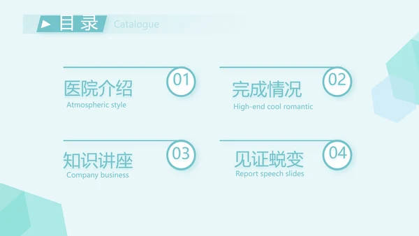 蓝色简约医院牙科工作总结汇报PPT