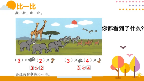 人教版数学（2024）一年级上册第一单元 练习课 1～5的认识课件(共14张PPT)