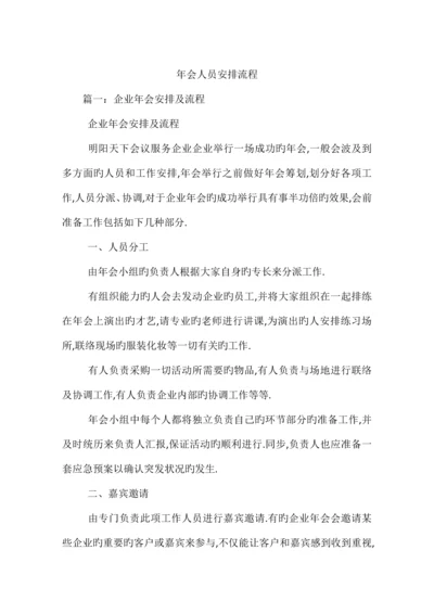 年会人员安排流程.docx