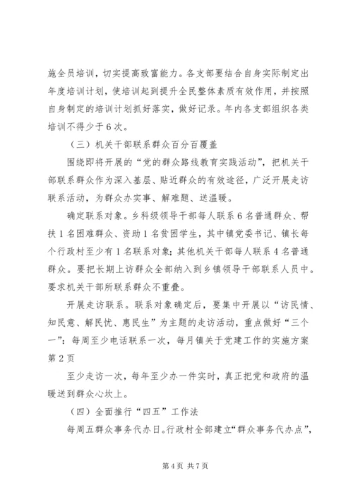 镇关于党建工作的实施方案 (3).docx